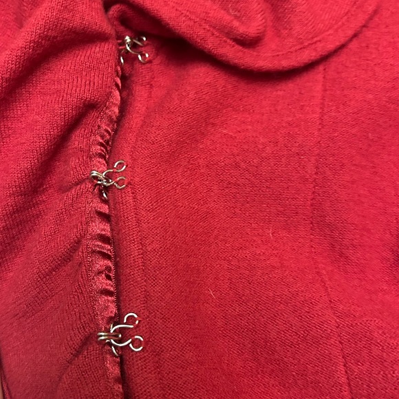 Anthropologie HWR Red Ruffled Jacket - Picture 7 of 16